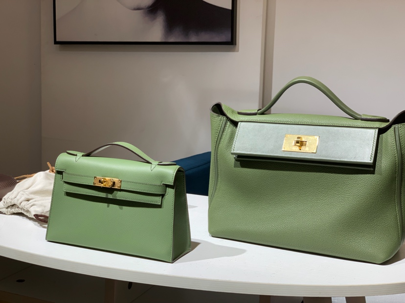 HERMES 爱马仕 迷你凯莉 MiniKelly 1 Epsom 抹茶绿