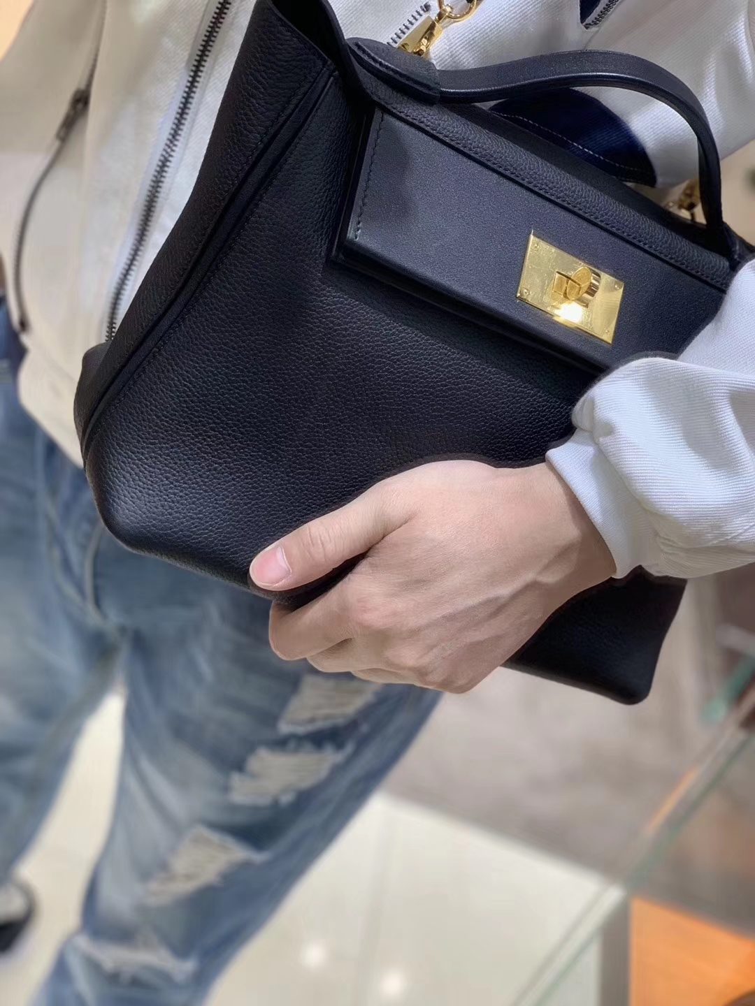HERMES 爱马仕 kelly24/24 nior ck89 黑金
