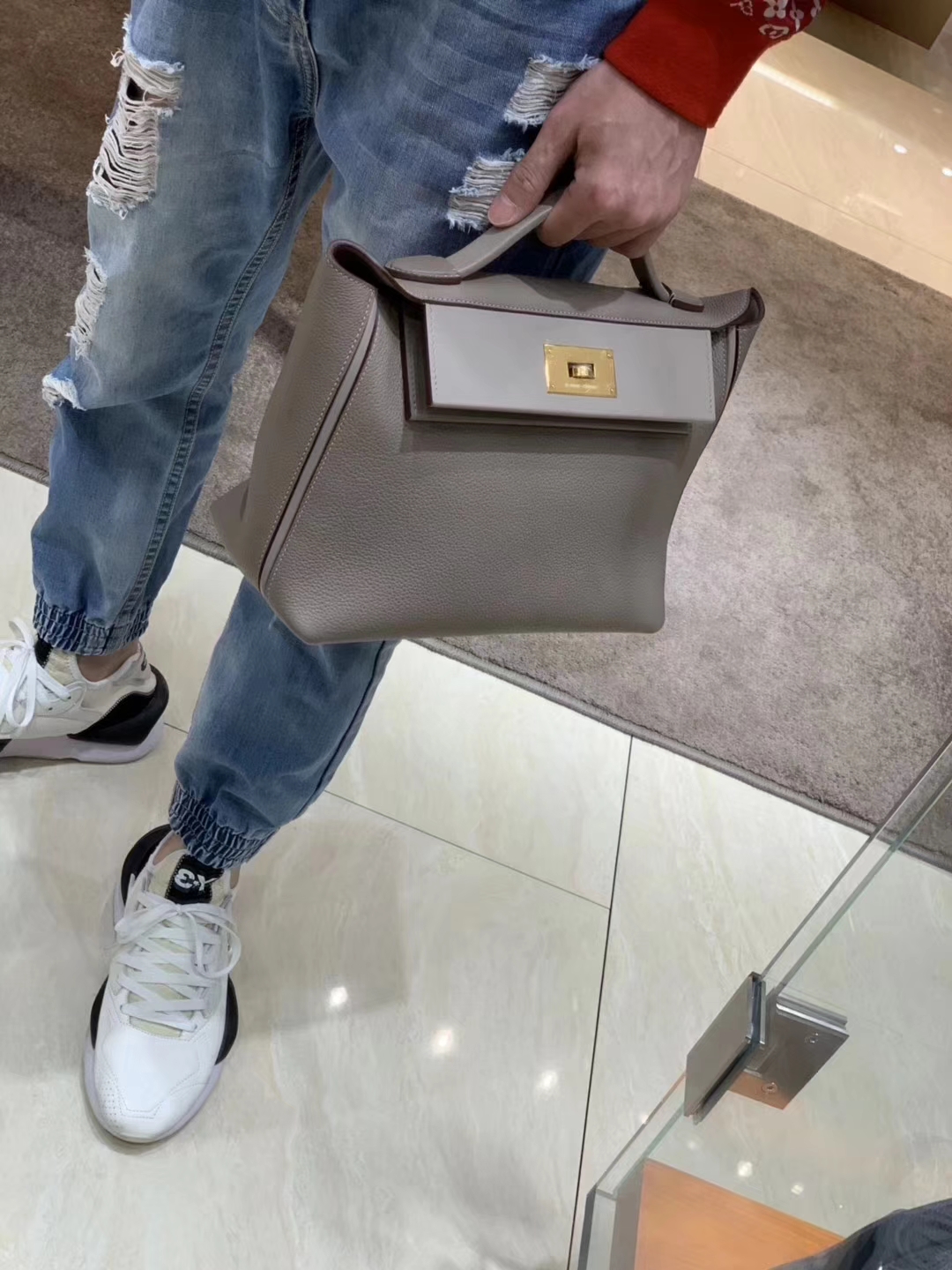 HERMES 爱马仕 kelly24/24 大象灰 接受订单