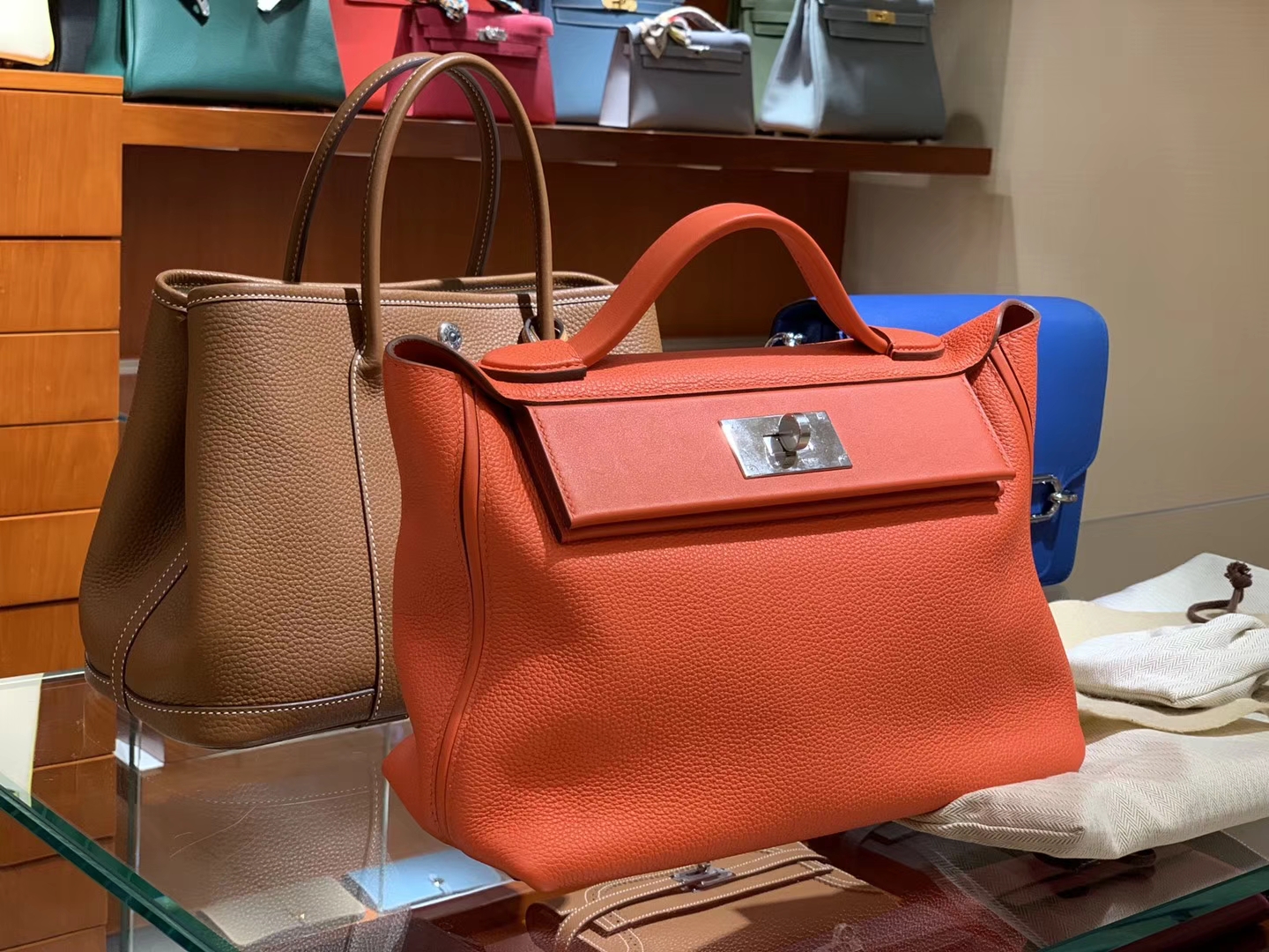HERMES 爱马仕 kelly24/24 火焰橙 接受订单