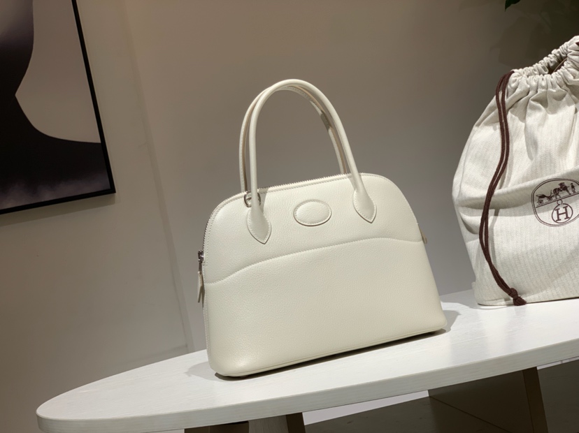 HERMES 爱马仕 Bolide Swift皮 10奶昔白