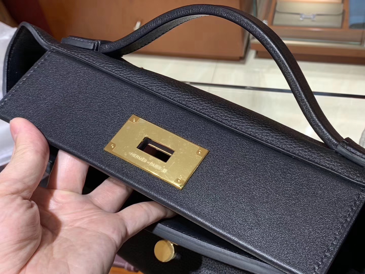HERMES 爱马仕 kelly24/24 nior ck89 黑金 接受订单