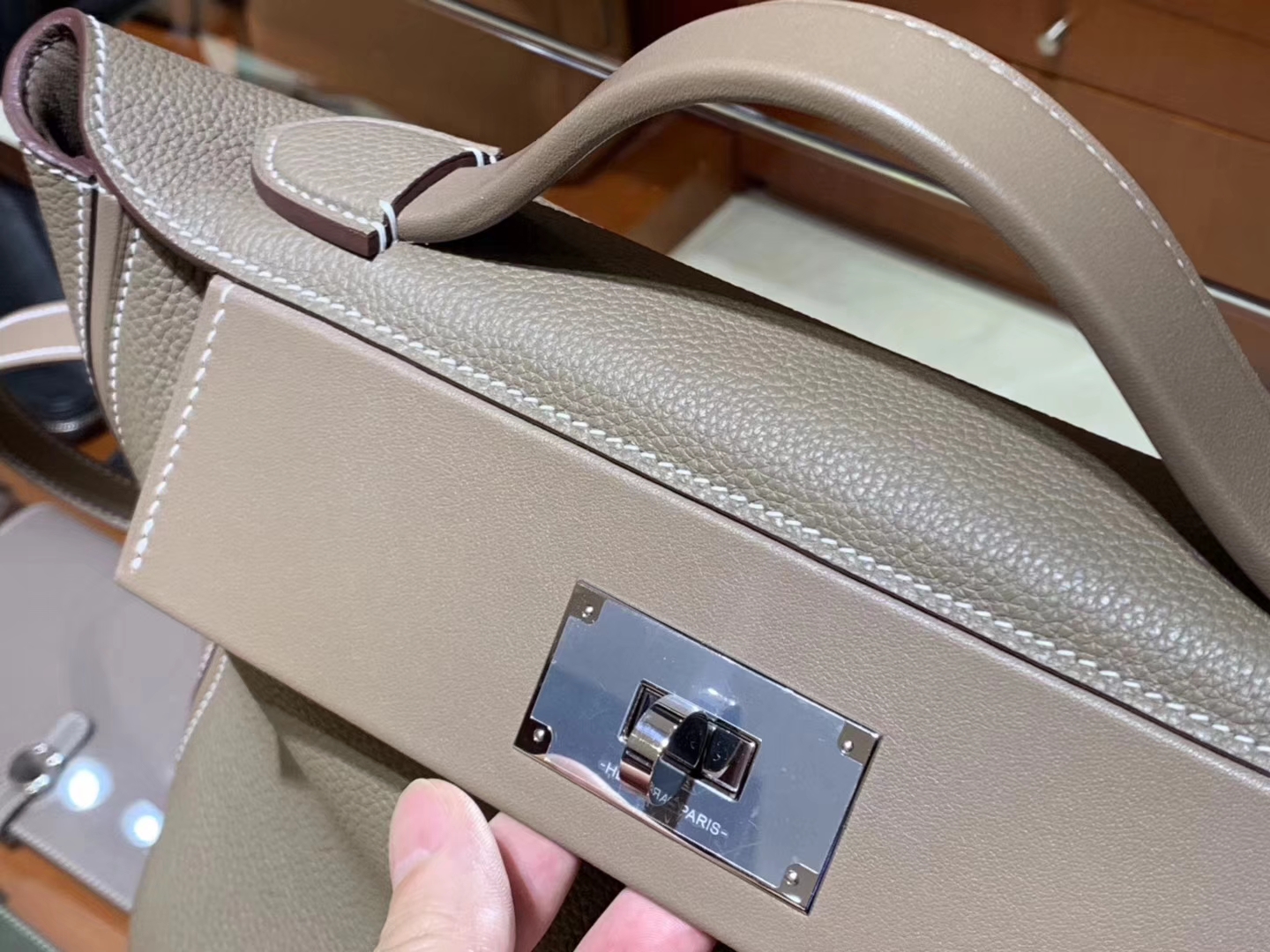 HERMES 爱马仕 kelly24/24 大象灰 接受订单