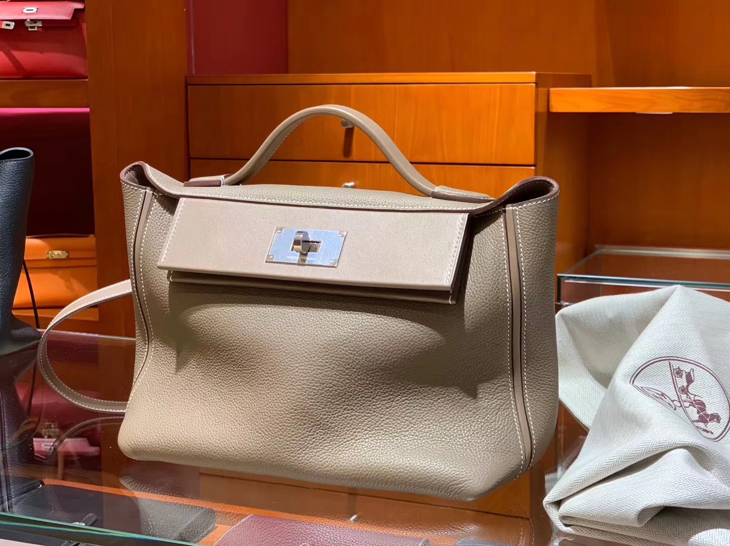 HERMES 爱马仕 kelly24/24 大象灰 接受订单