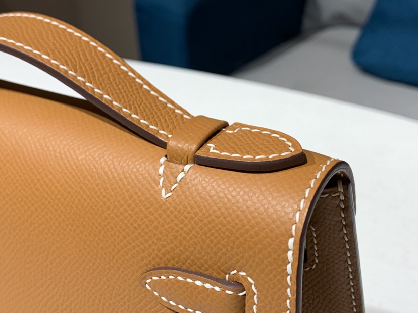 HERMES 爱马仕 迷你凯莉 MiniKelly 1 Epsom 金棕色