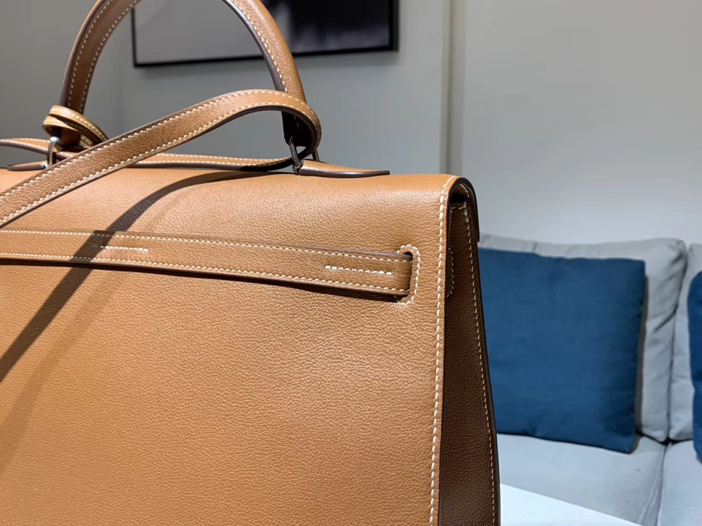 HERMES 爱马仕 Kellyfalt 金棕色 CK37 配全套专柜原版包装 现货系列