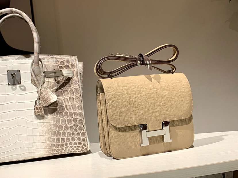 HERMES 爱马仕 空姐包 Constance 18cm 24cm 风衣灰