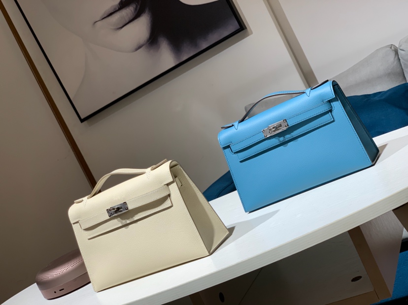 HERMES 爱马仕 迷你凯莉 MiniKelly 1 Epsom 水妖蓝