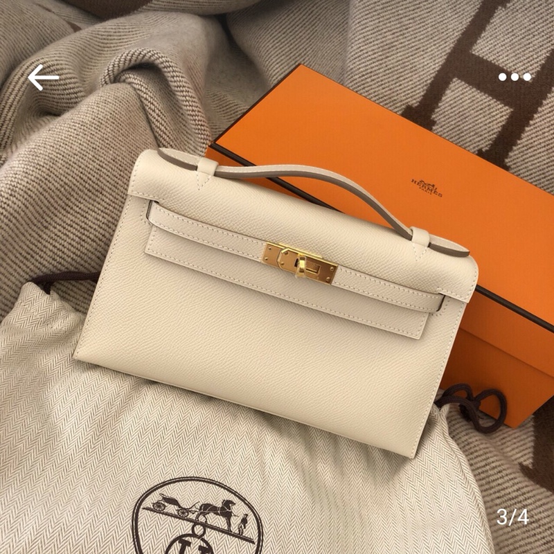 HERMES 爱马仕 迷你凯莉 MiniKelly 1 Epsom 奶昔白