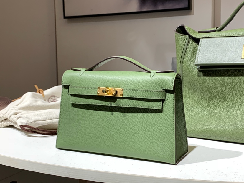 HERMES 爱马仕 迷你凯莉 MiniKelly 1 Epsom 抹茶绿