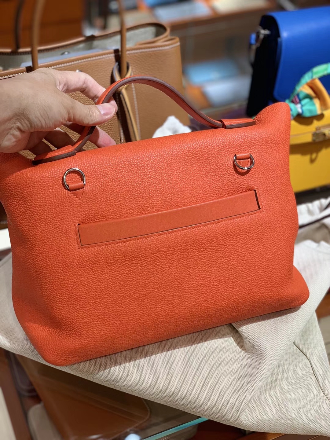 HERMES 爱马仕 kelly24/24 火焰橙 接受订单