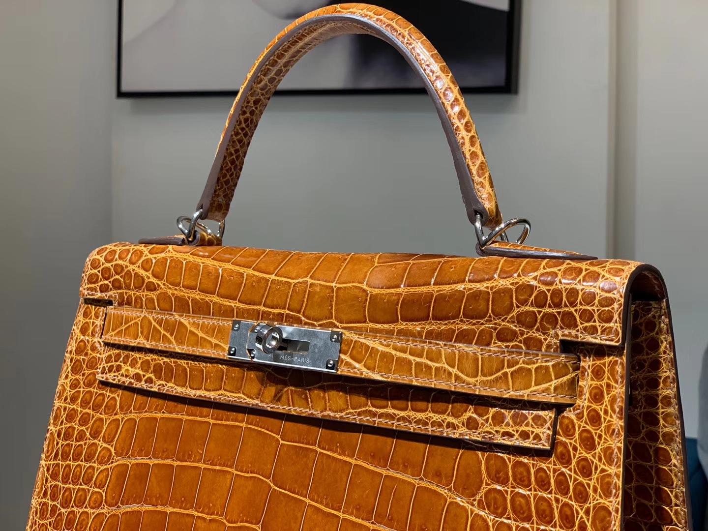 HERMES 凯莉包 Kelly 25CM 4g 焦糖色 brulee 配全套专柜原版包装