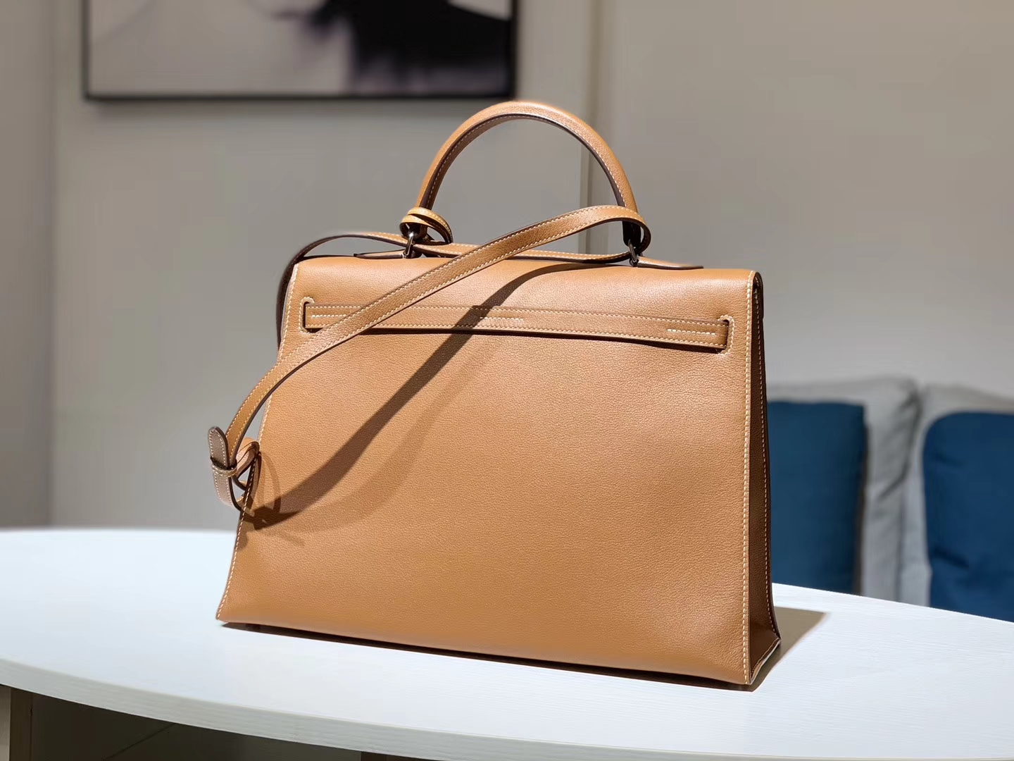 HERMES 爱马仕 Kellyfalt 金棕色 CK37 配全套专柜原版包装 现货系列