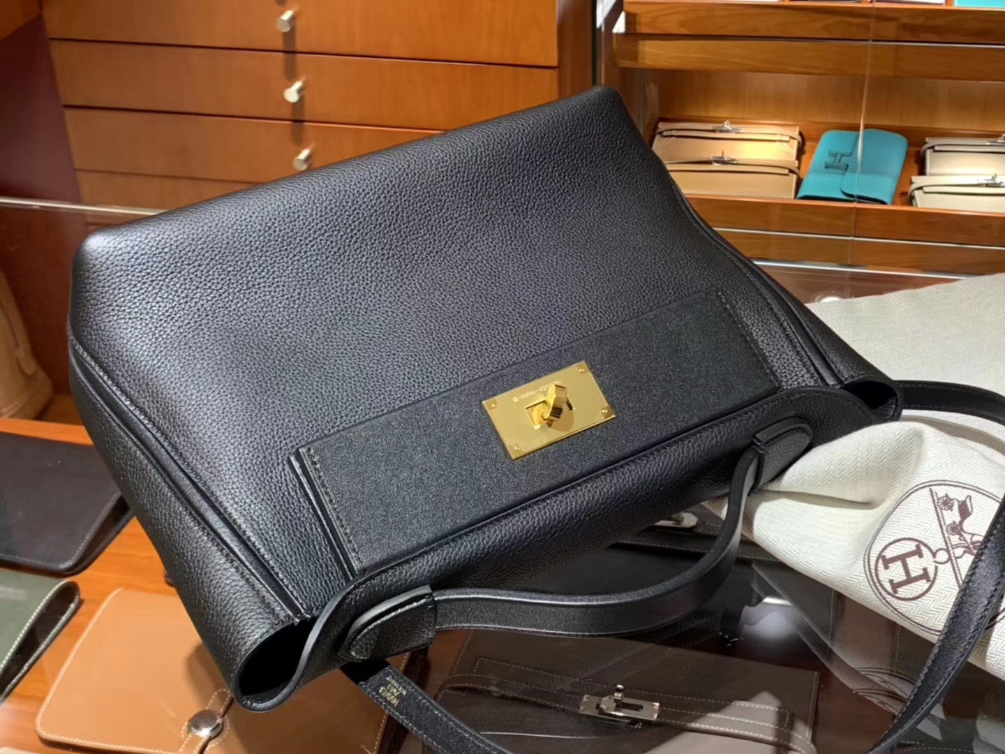HERMES 爱马仕 kelly24/24 nior ck89 黑金 接受订单