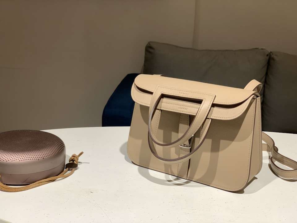 HERMES 爱马仕 Halzan swift 风衣灰 配全套专柜原版包装