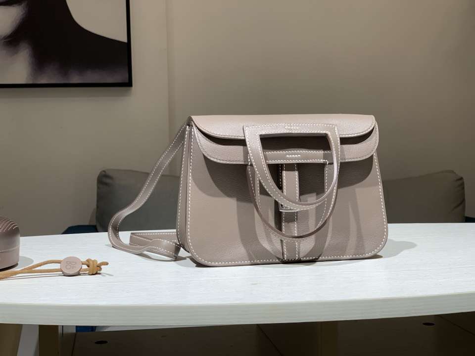 HERMES 爱马仕 Halzan swift 大象灰 配全套专柜原版包装