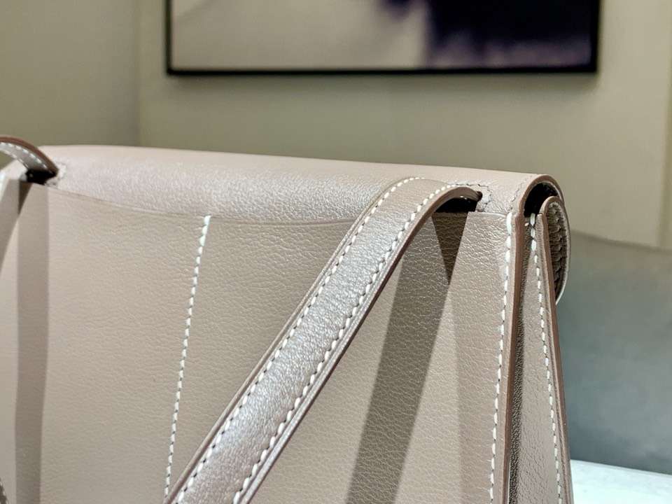 HERMES 爱马仕 Halzan swift 大象灰 配全套专柜原版包装