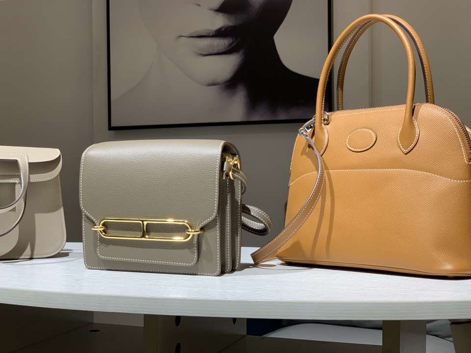 HERMES 爱马仕 Bolide epsom皮 金棕色