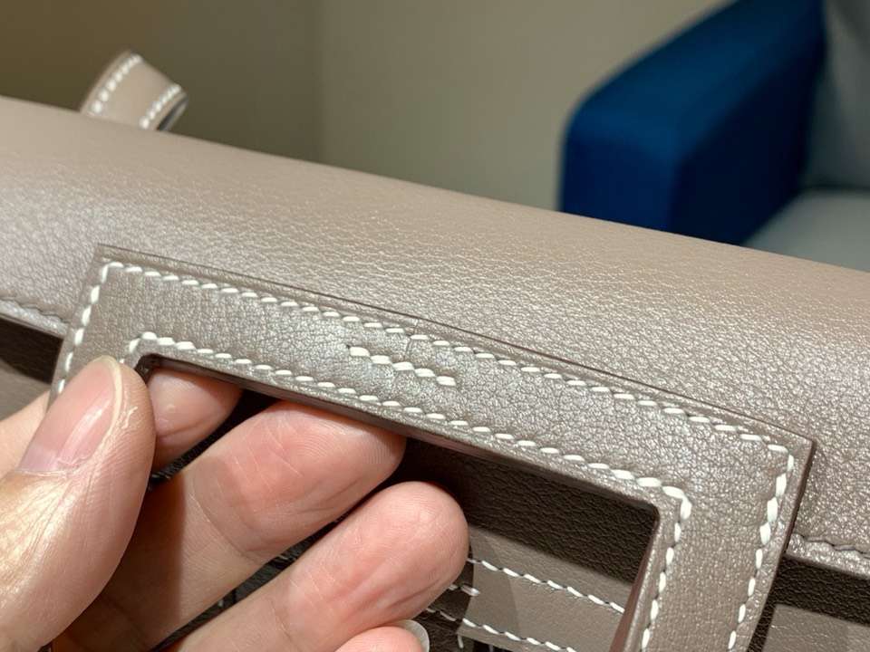 HERMES 爱马仕 Halzan swift 大象灰 配全套专柜原版包装