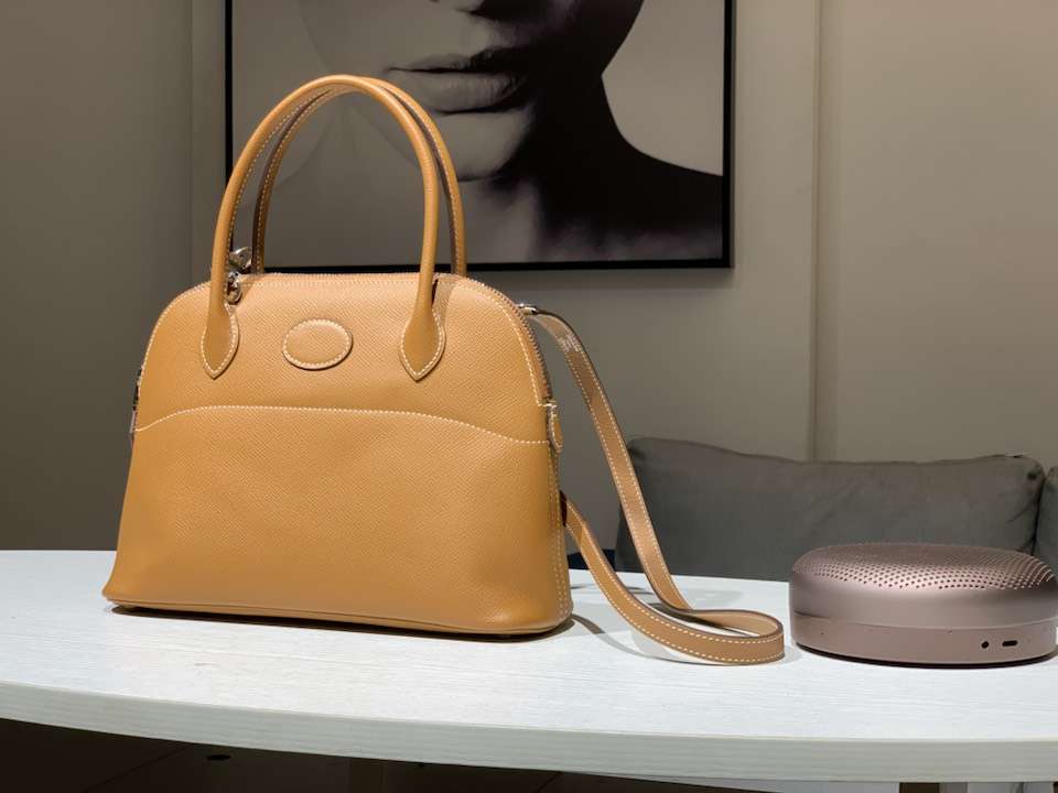 HERMES 爱马仕 Bolide epsom皮 金棕色