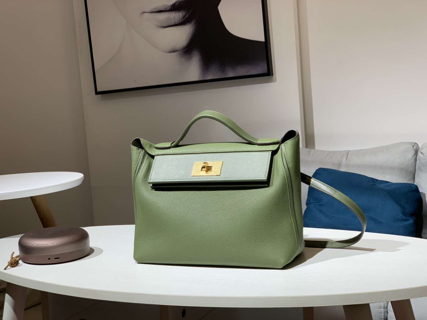 HERMES 爱马仕 kelly24/24 椰林绿 接受订单