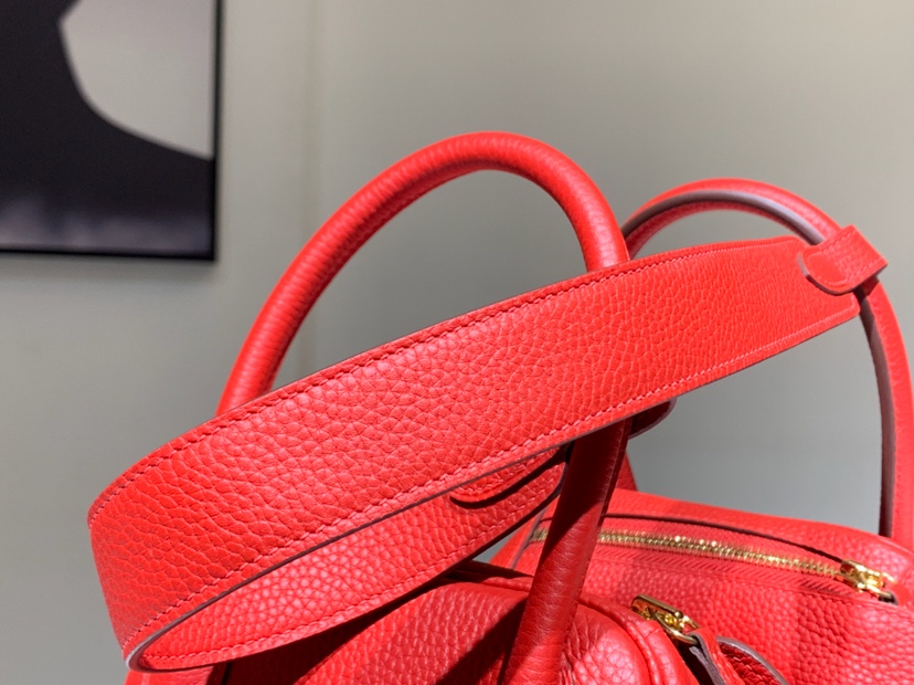 Lindy 26/30cm Togo皮 纯手工 s5 番茄红 rouge tomate 配全套专柜原版包装