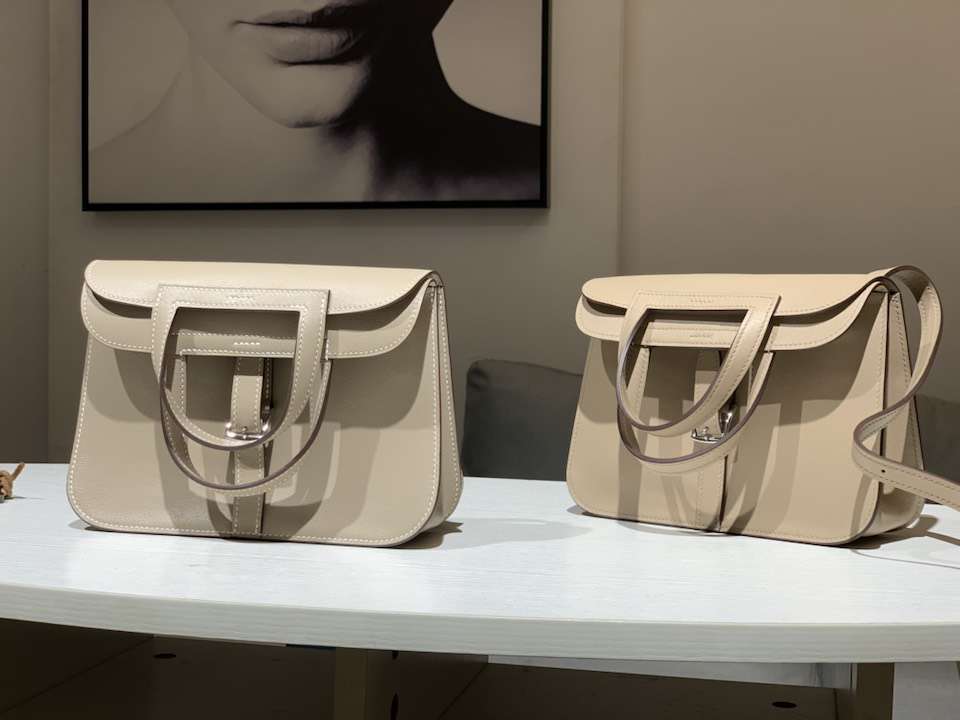 HERMES 爱马仕 Halzan swift 风衣灰 配全套专柜原版包装