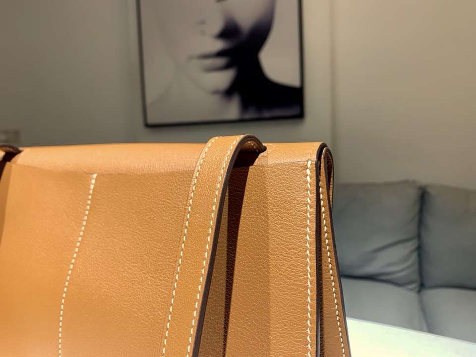 HERMES 爱马仕 Halzan swift 金棕色 配全套专柜原版包装