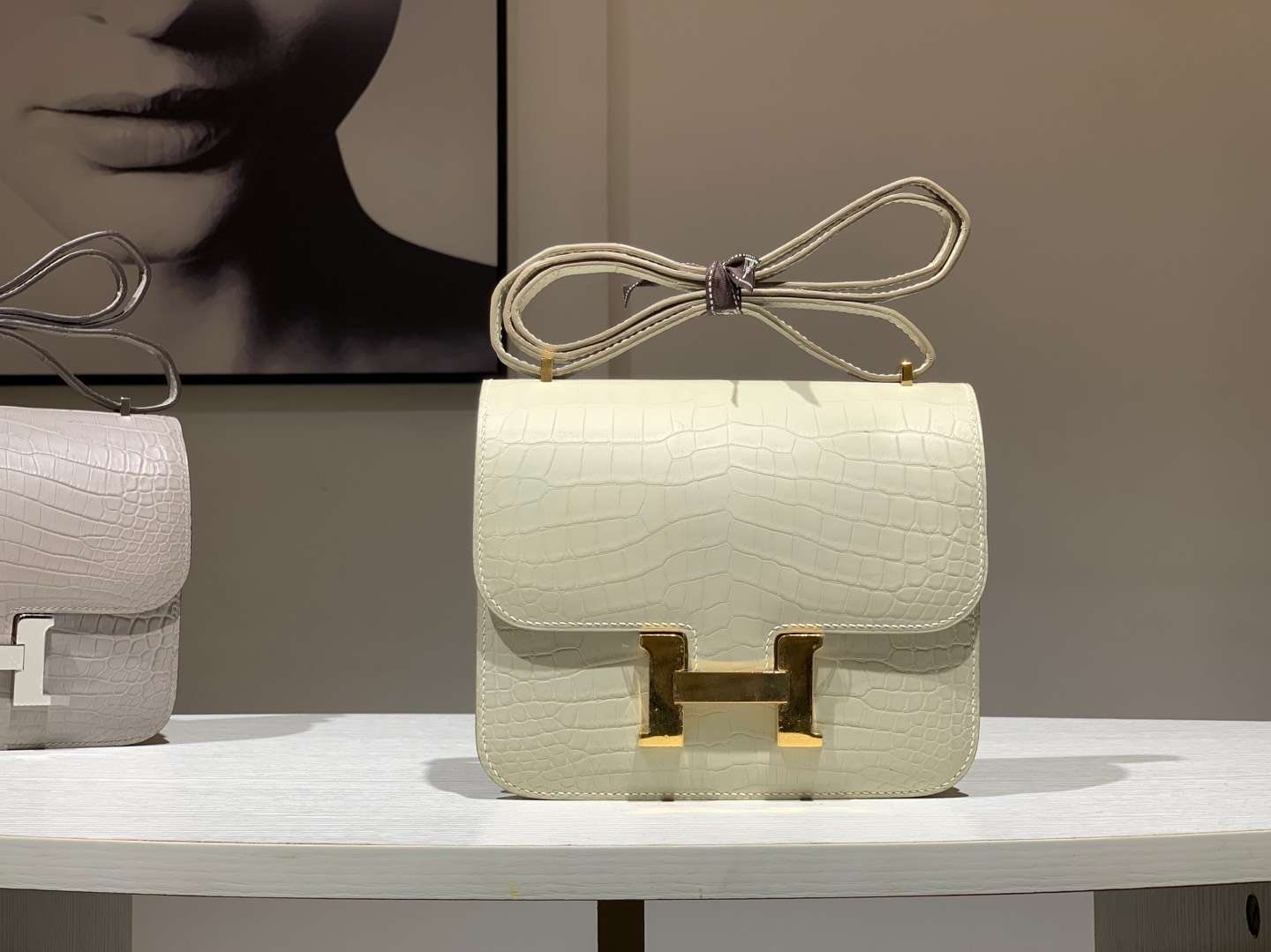 HERMES 爱马仕 空姐包 Constance 鳄鱼皮 现货