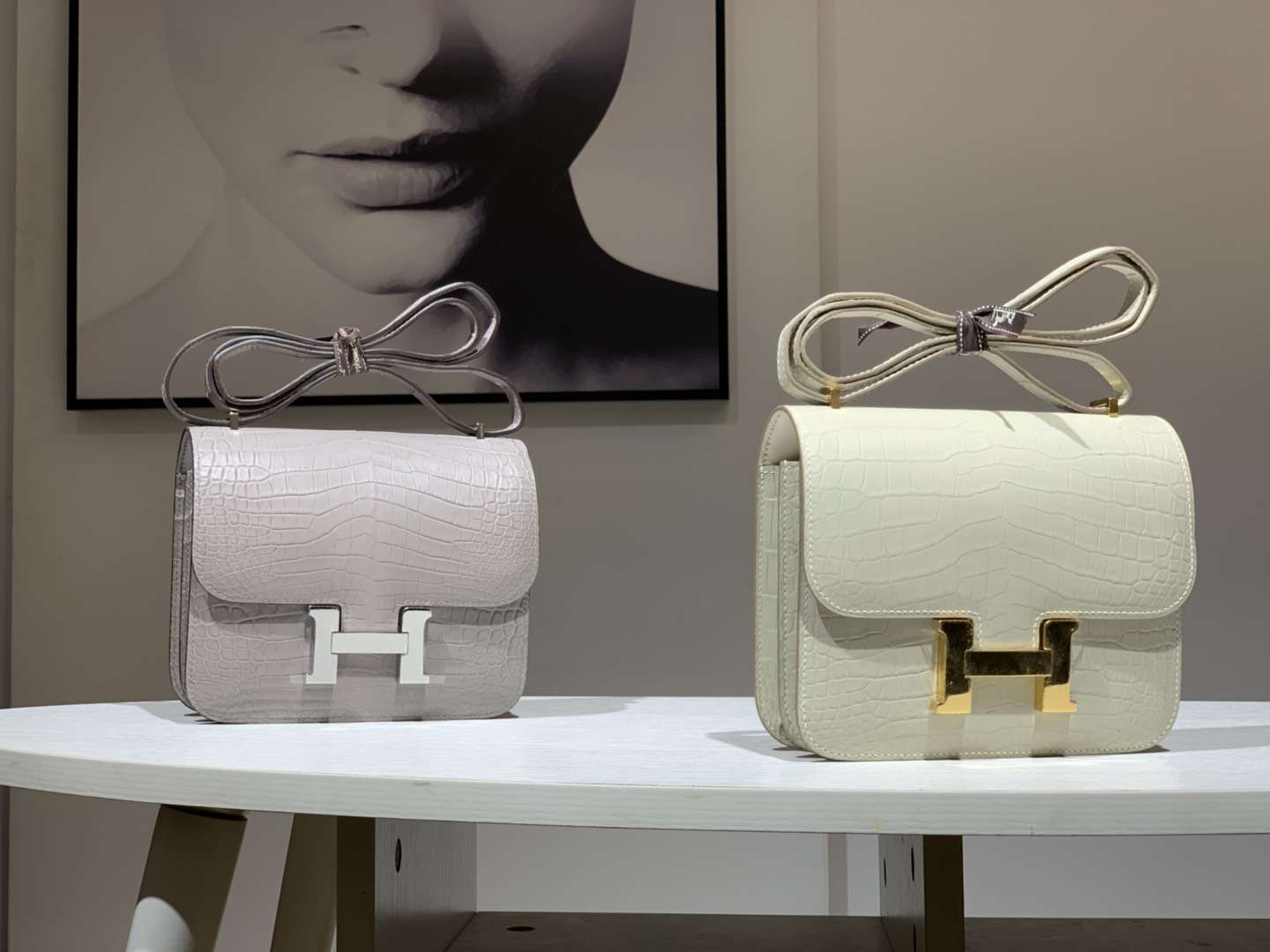 HERMES 爱马仕 空姐包 Constance 鳄鱼皮 现货