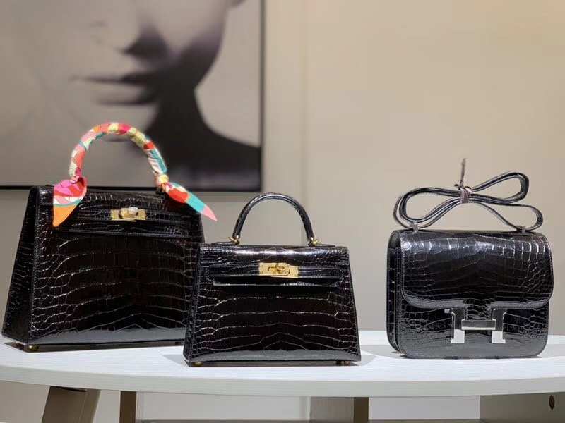 HERMES MiniKelly 1 kellycut  kelly 25  Constance 19CM Birkin 25CM 鳄鱼皮 现货  