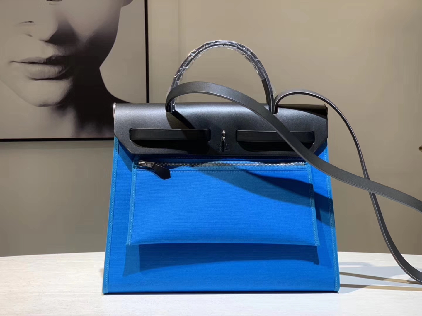 HEREMES 爱马仕 新配色 Herbag T7 水妖蓝 31cm