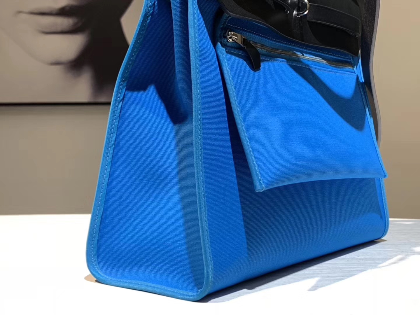 HEREMES 爱马仕 新配色 Herbag T7 水妖蓝 31cm