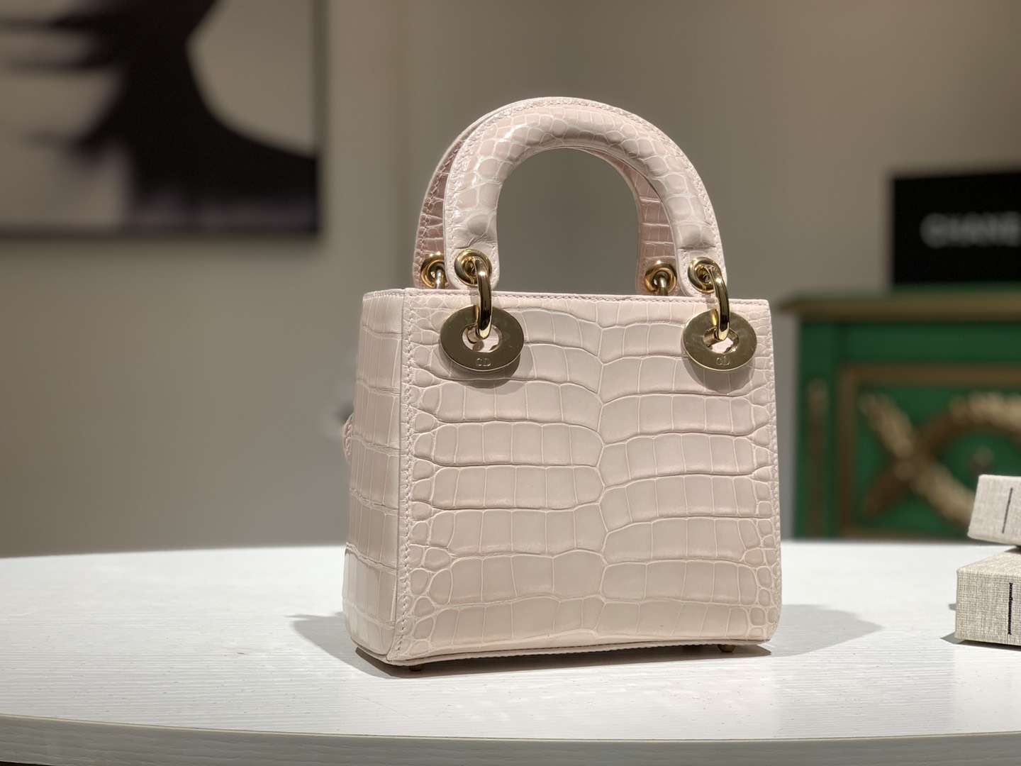 Alligator 美洲鳄 DIOR迪奥戴妃包 接受定制 金银扣