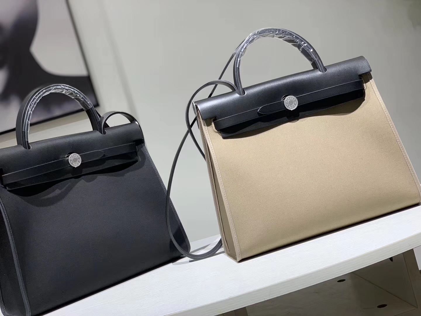 HEREMES 爱马仕 新配色 Herbag 黑色 31cm