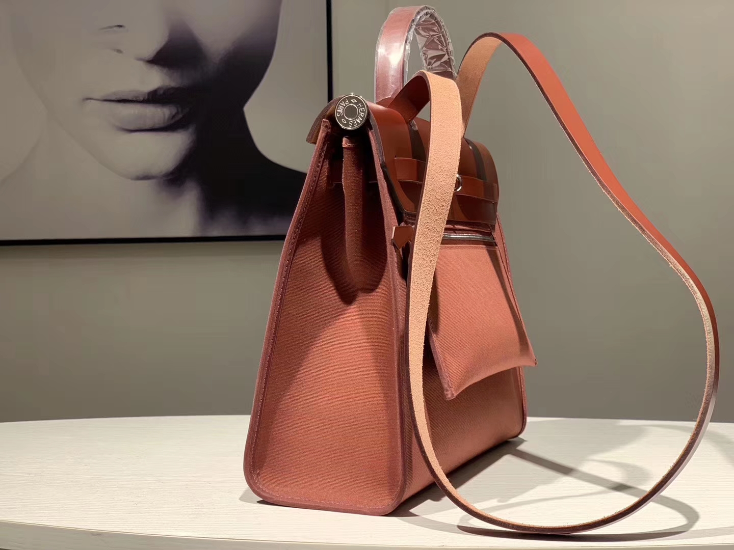 HEREMES 爱马仕 新配色 Herbag 深棕色 31cm