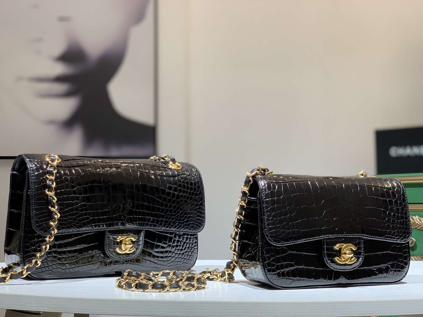 Alligator 美洲鳄 CHANEL香奈儿 CF 20/25 接受定制 金银扣