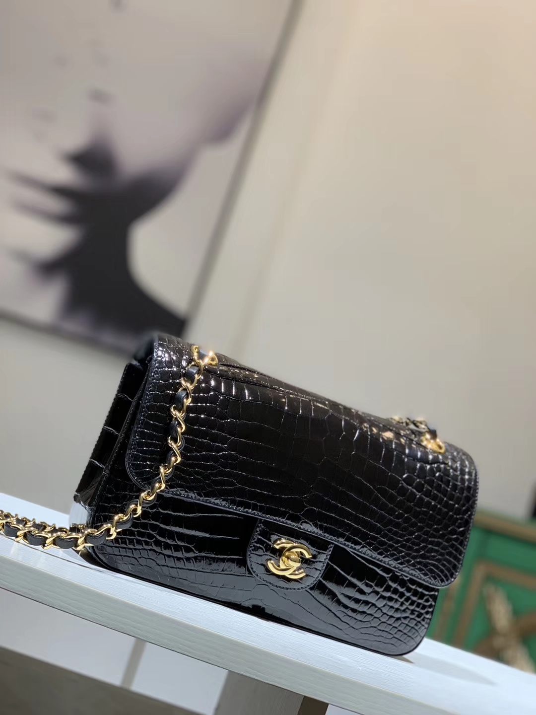 Alligator 美洲鳄 CHANEL香奈儿 CF 20/25 接受定制 金银扣