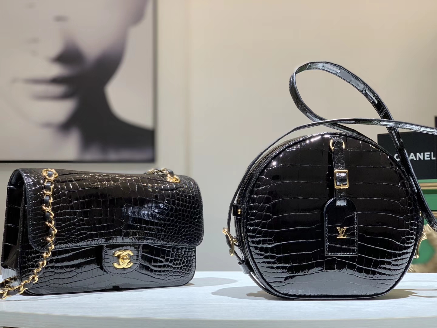 Alligator 美洲鳄 CHANEL香奈儿 CF 20/25 接受定制 金银扣