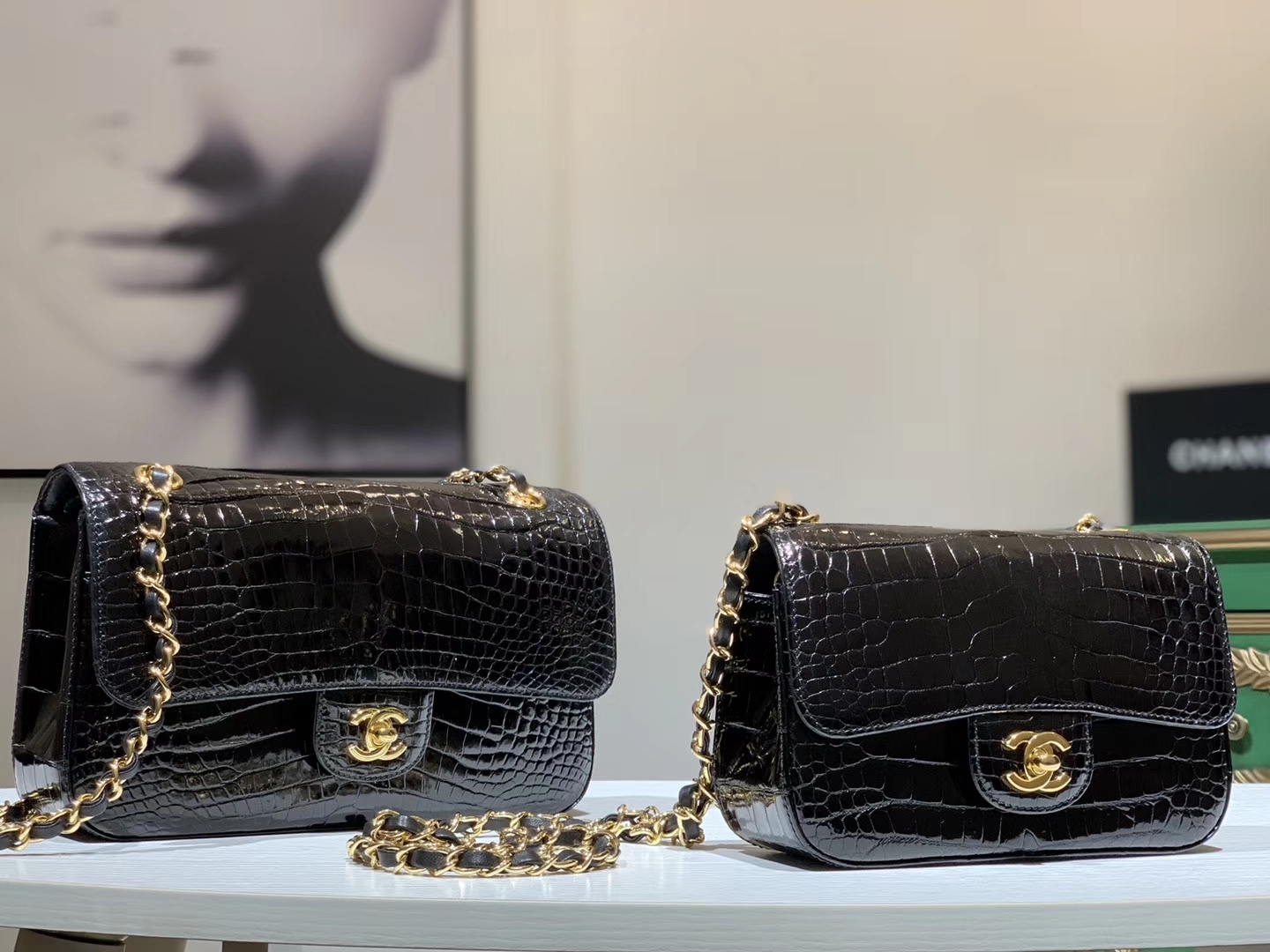 Alligator 美洲鳄 CHANEL香奈儿 CF 20/25 接受定制 金银扣