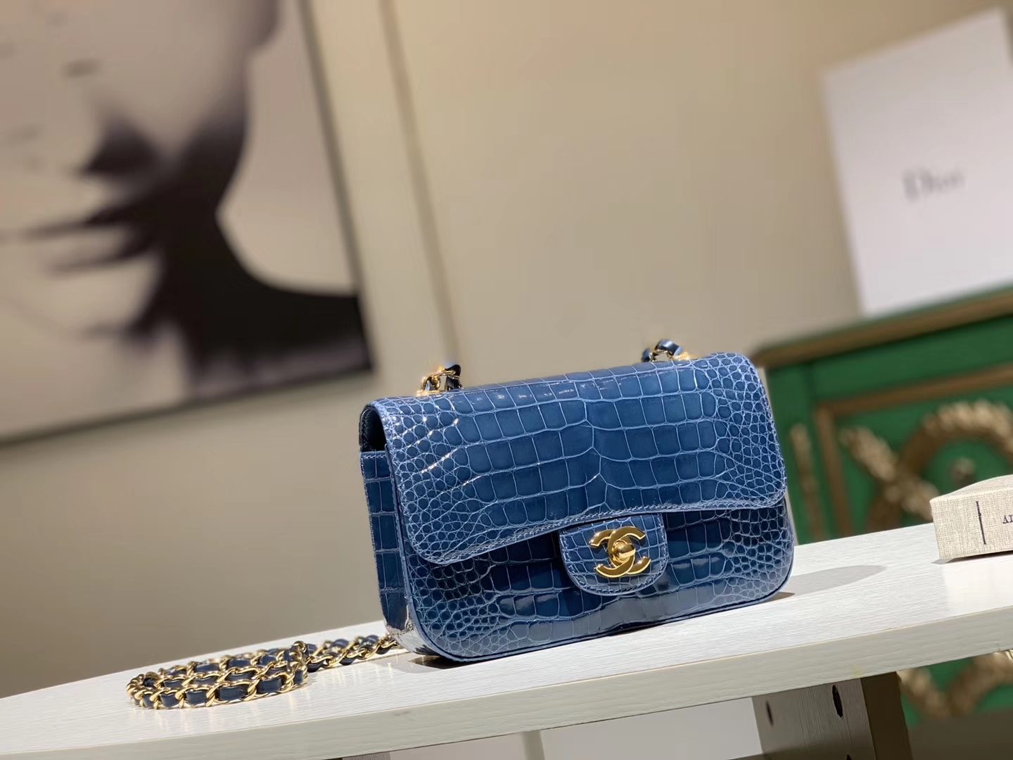 Alligator 美洲鳄 CHANEL香奈儿 CF 金银扣定做 玛瑙兰