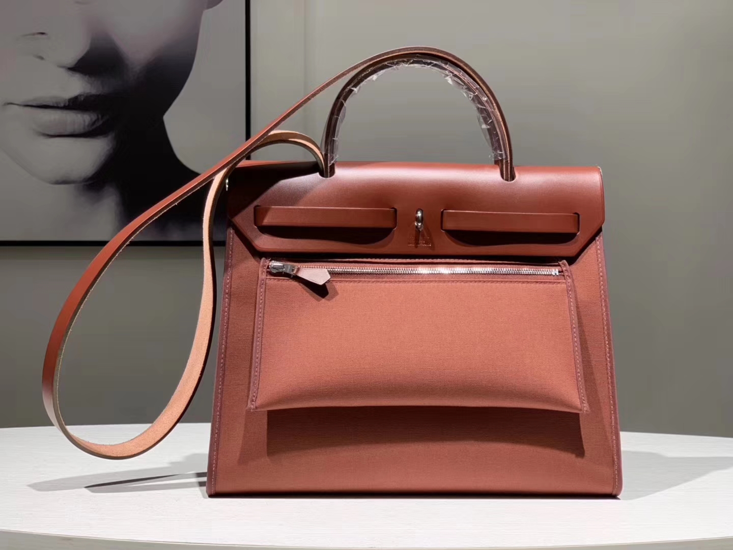 HEREMES 爱马仕 新配色 Herbag 深棕色 31cm