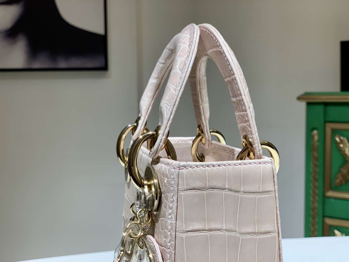 Alligator 美洲鳄 DIOR迪奥戴妃包 接受定制 金银扣