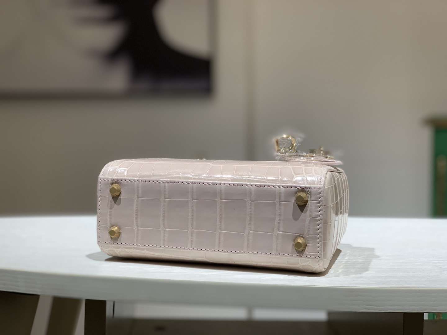 Alligator 美洲鳄 DIOR迪奥戴妃包 接受定制 金银扣