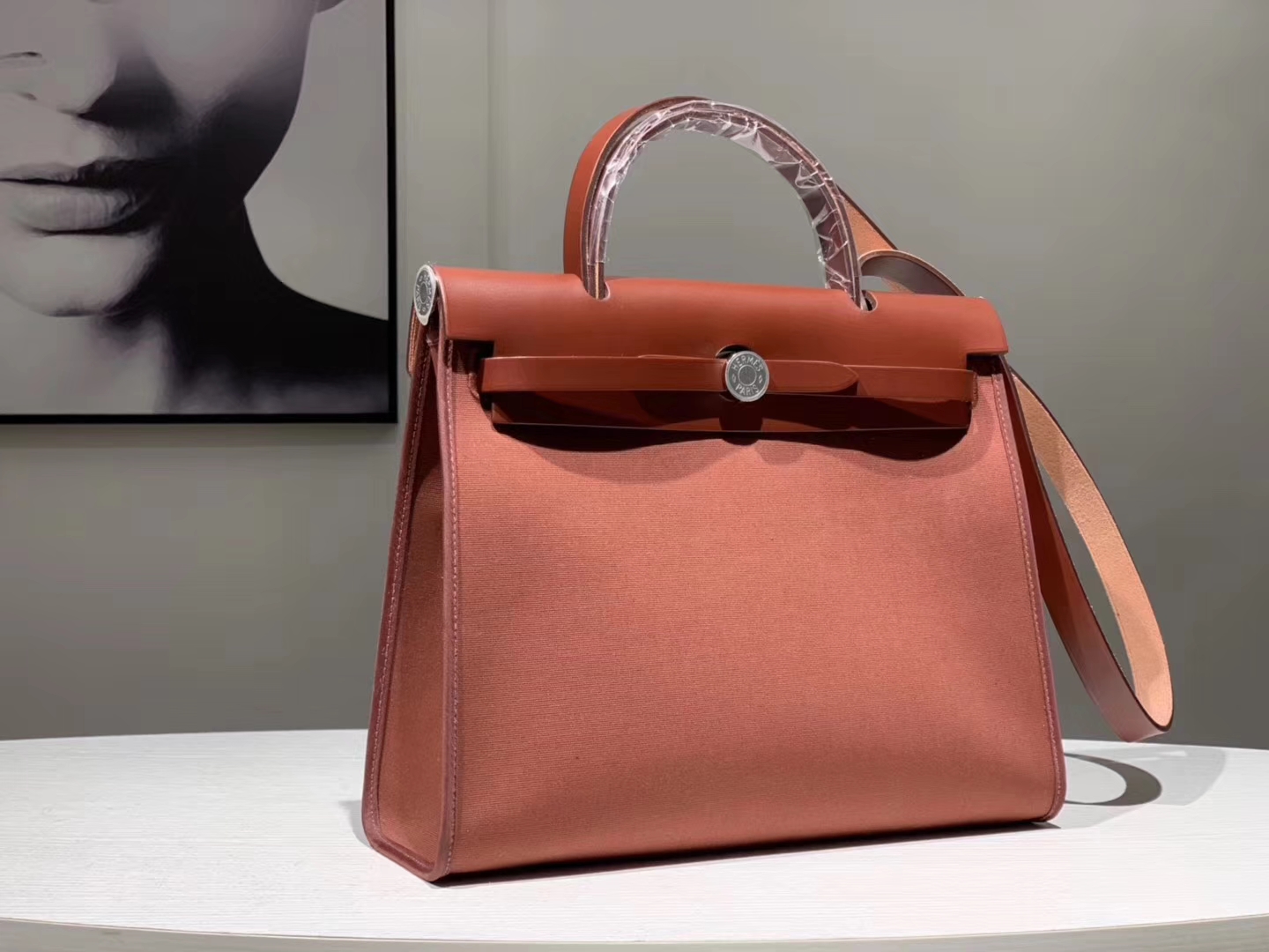 HEREMES 爱马仕 新配色 Herbag 深棕色 31cm