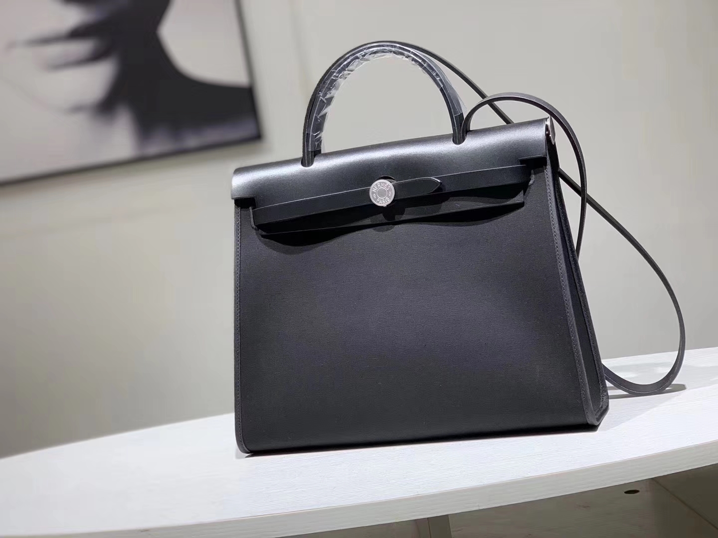 HEREMES 爱马仕 新配色 Herbag 黑色 31cm