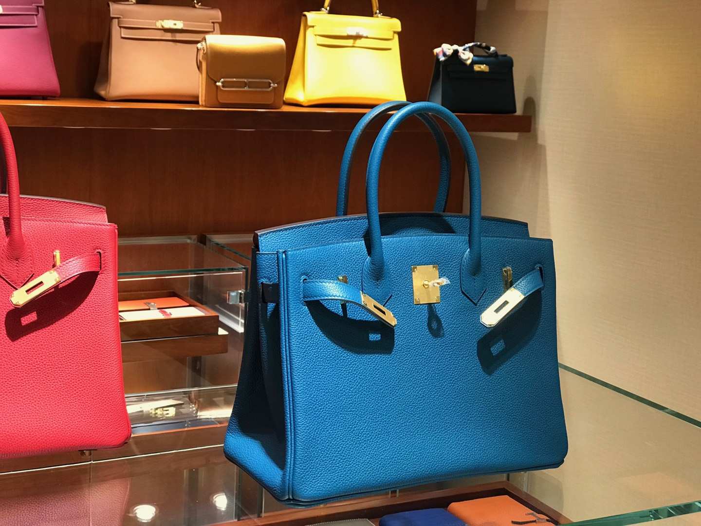 爱马仕 HERMES 铂金包 Birkin 25cm 30cm 希腊蓝 配全套专柜原版包装 全球发售