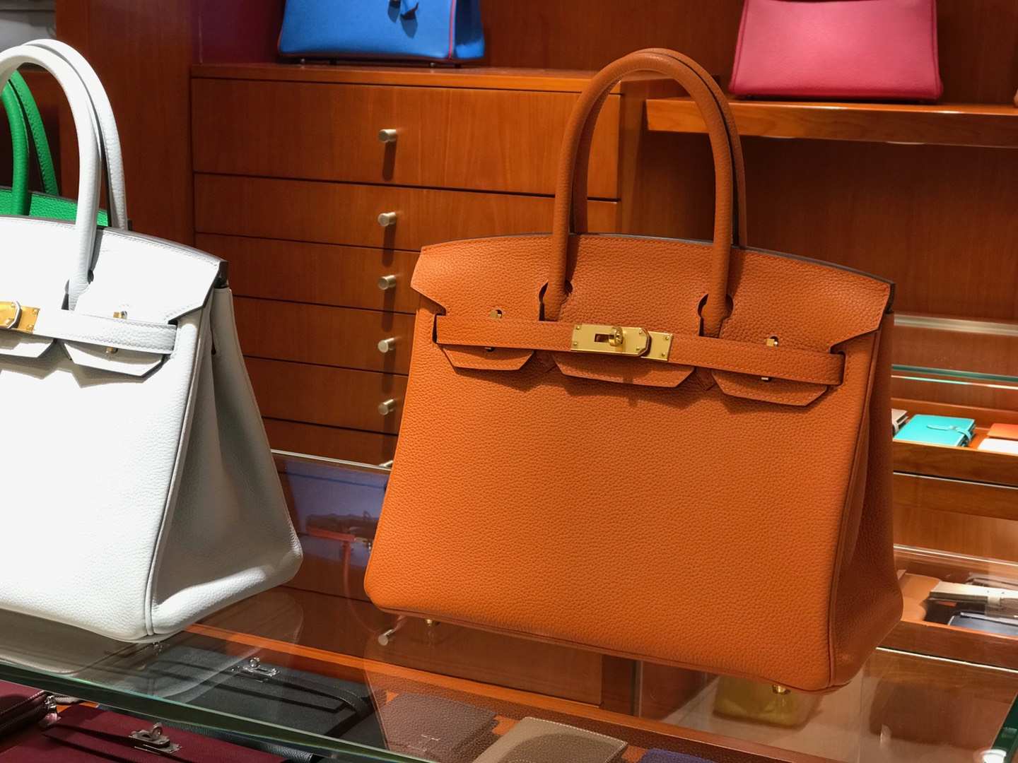 爱马仕 HERMES 铂金包 Birkin 25cm 30cm 橙色 配全套专柜原版包装 全球发售