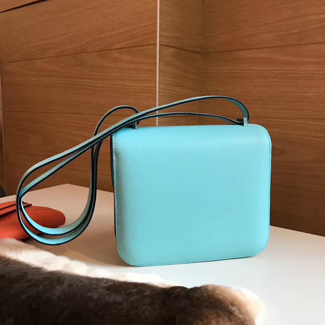 HERMES 爱马仕 空姐包 Constance 18cm 24cm  马卡龙 蜥蜴扣