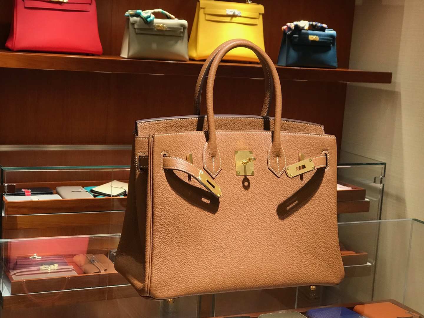 爱马仕 HERMES 铂金包 Birkin 25cm 30cm 金棕色 配全套专柜原版包装 全球发售